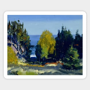 The Grove - Monhegan by George Bellows Magnet